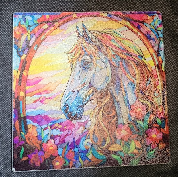 Stained Glass Horse