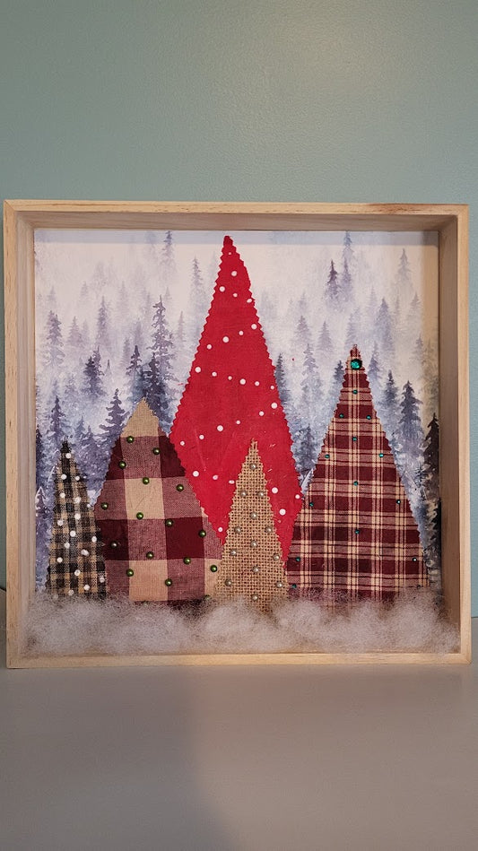 Christmas Forest Shadowbox